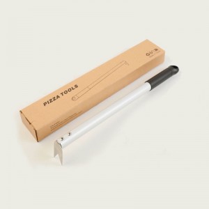 ピザフォークのターニングピザターナーアルミニウムハンドルベイクウェア頑丈な保管&トランスファーキッチンとベーキングツール、シルバー